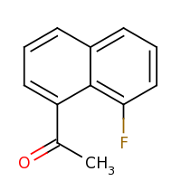2d structure of 1-(8-fluoronaphthalen-1-yl)ethan-1-one