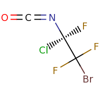 2d structure of (2R)-1-bromo-2-chloro-1,1,2-trifluoro-2-isocyanatoethane