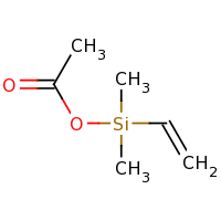 2d structure of ethenyldimethylsilyl acetate