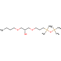 2d structure of (10R)-2,2,4,4-tetramethyl-3,8,12-trioxa-2,4-disilahexadecan-10-ol