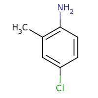 2d structure of 4-chloro-2-methylaniline