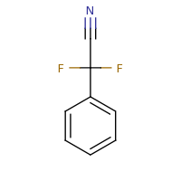 2d structure of 2,2-difluoro-2-phenylacetonitrile