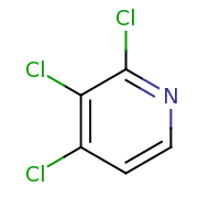 2d structure of 2,3,4-trichloropyridine