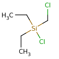 2d structure of chloro(chloromethyl)diethylsilane