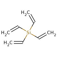 2d structure of tetraethenylsilane