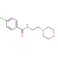 2d structure of 4-chloro-N-[2-(morpholin-4-yl)ethyl]benzamide