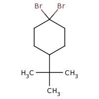 2d structure of 1,1-dibromo-4-tert-butylcyclohexane