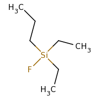 2d structure of diethyl(fluoro)propylsilane
