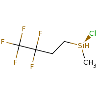 2d structure of (S)-chloro(methyl)(3,3,4,4,4-pentafluorobutyl)silane