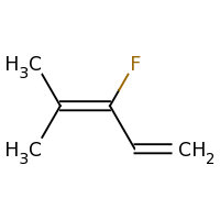 2d structure of 3-fluoro-4-methylpenta-1,3-diene