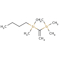 2d structure of butyldimethyl[1-(trimethylsilyl)ethenyl]silane