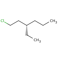 2d structure of (3S)-1-chloro-3-ethylhexane