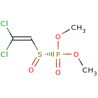 2d structure of dimethyl [(S)-(2,2-dichloroethene)sulfinyl]phosphonate