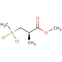 2d structure of methyl (2R)-3-[dichloro(methyl)silyl]-2-methylpropanoate