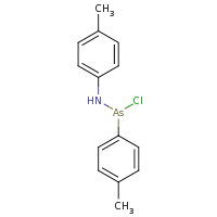 2d structure of N-[chloro(4-methylphenyl)arsanyl]-4-methylaniline
