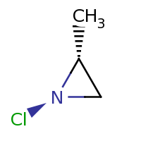 2d structure of (1R,2R)-1-chloro-2-methylaziridine