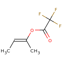 2d structure of (2E)-but-2-en-2-yl 2,2,2-trifluoroacetate