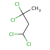 2d structure of 1,1,3,3-tetrachlorobutane