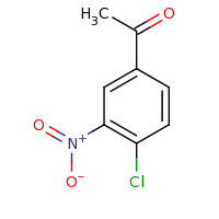 2d structure of 1-(4-chloro-3-nitrophenyl)ethan-1-one