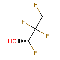 2d structure of (1S)-1,2,2,3-tetrafluoropropan-1-ol