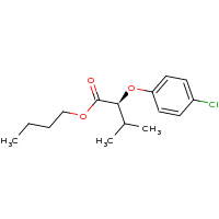 2d structure of butyl (2S)-2-(4-chlorophenoxy)-3-methylbutanoate