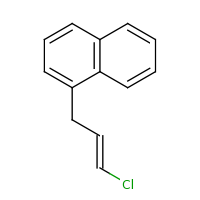 2d structure of 1-[(2E)-3-chloroprop-2-en-1-yl]naphthalene