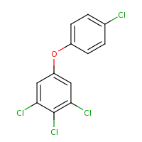 2d structure of 1,2,3-trichloro-5-(4-chlorophenoxy)benzene