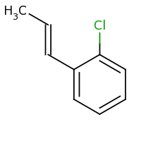 2d structure of 1-chloro-2-[(1E)-prop-1-en-1-yl]benzene