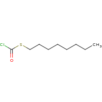 2d structure of chloro(octylsulfanyl)methanone