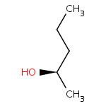 2d structure of (2R)-pentan-2-ol