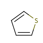 2d structure of thiophene
