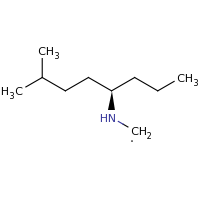 2d structure of {[(4R)-7-methyloctan-4-yl]amino}methyl