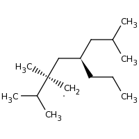 2d structure of (2S,4R)-2,6-dimethyl-2-(propan-2-yl)-4-propylheptyl