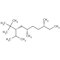 2d structure of (3R,5S,8R)-2,2,5,8-tetramethyl-3-(propan-2-yl)decane