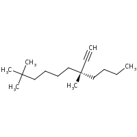 2d structure of (7R)-7-ethynyl-2,2,7-trimethylundecane