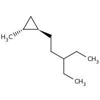 2d structure of (1R,2R)-1-(3-ethylpentyl)-2-methylcyclopropane