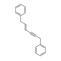 2d structure of [(4E)-6-phenylhex-4-en-2-yn-1-yl]benzene