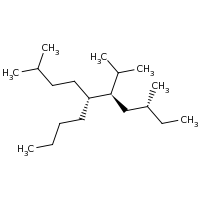 2d structure of (5R,6R,8R)-5-butyl-2,8-dimethyl-6-(propan-2-yl)decane