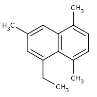 2d structure of 1-ethyl-3,5,8-trimethylnaphthalene