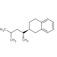 2d structure of (2S)-2-[(2R)-4-methylpentan-2-yl]-1,2,3,4-tetrahydronaphthalene