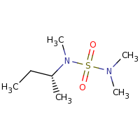 2d structure of {[(2R)-butan-2-yl](methyl)sulfamoyl}dimethylamine