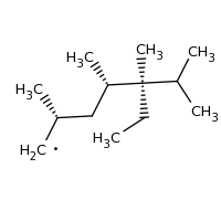 2d structure of (2R,4S,5R)-5-ethyl-2,4,5,6-tetramethylheptyl