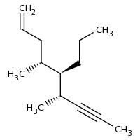 2d structure of (4R,5R,6R)-4,6-dimethyl-5-propylnon-1-en-7-yne