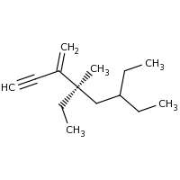 2d structure of (4R)-4,6-diethyl-4-methyl-3-methylideneoct-1-yne