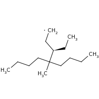 2d structure of (3S)-4-butyl-3-ethyl-4-methyloctyl