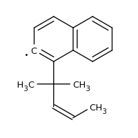 2d structure of 1-[(3Z)-2-methylpent-3-en-2-yl]naphthalen-2-yl