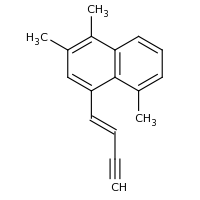 2d structure of 4-[(1E)-but-1-en-3-yn-1-yl]-1,2,5-trimethylnaphthalene