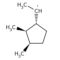 2d structure of 1-[(1R,2R,3R)-2,3-dimethylcyclopentyl]ethyl