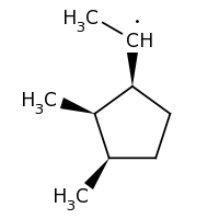 2d structure of 1-[(1S,2R,3R)-2,3-dimethylcyclopentyl]ethyl