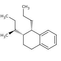 2d structure of (1S,2R)-2-[(2S)-butan-2-yl]-1-propyl-1,2,3,4-tetrahydronaphthalene
